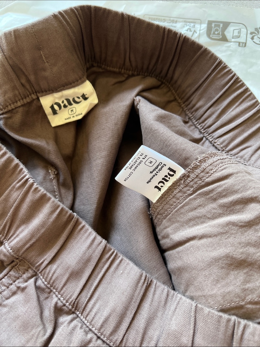 Pact Organic Daily Twill Pant Medium Deep Taupe - Picture 8 of 8